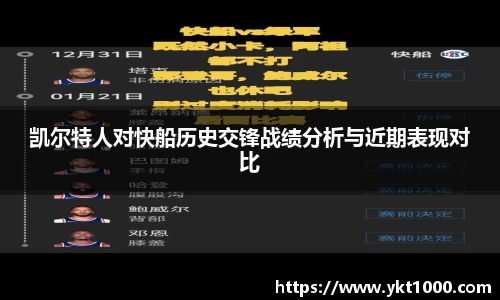 凯尔特人对快船历史交锋战绩分析与近期表现对比